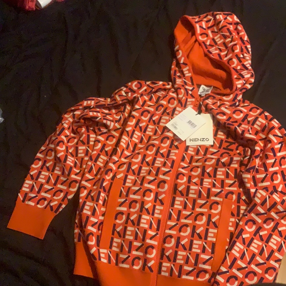 Kenzo orange monogram jacket brand new with tags
